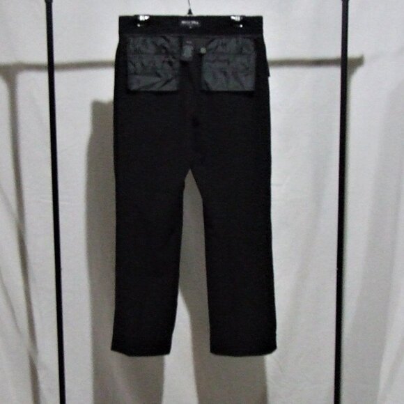 Della Spiga Italy trousers vintage black pants pleated straight 1990s office - Picture 3 of 12
